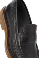 Men's Black Leather Classic Loafer | Derimod