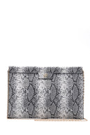 Women's Snake Patterned Clutch Bag | Derimod