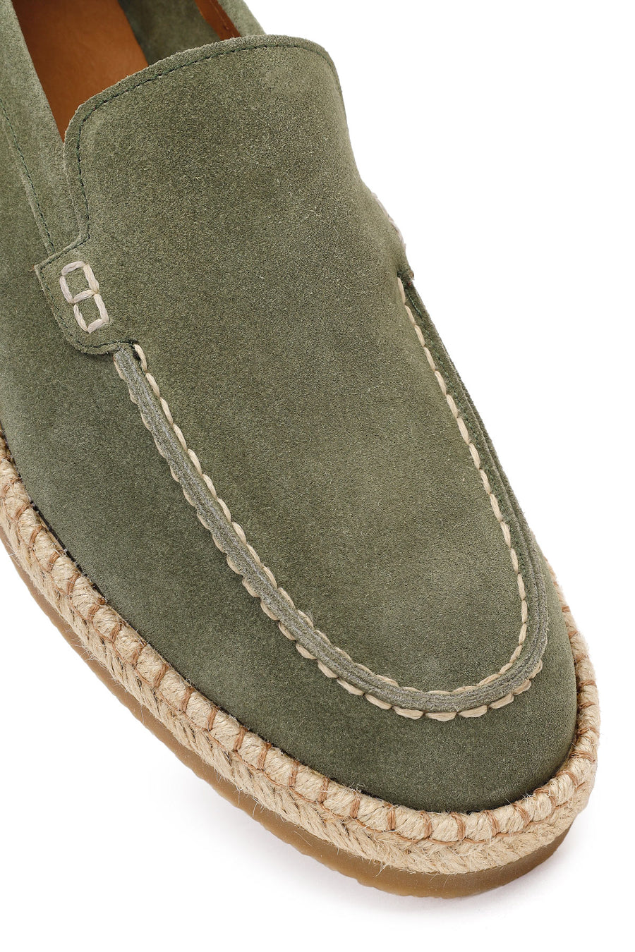 Men's Green Suede Leather Casual Loafer