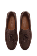 Men's Brown Suede Leather Casual Loafer | Derimod