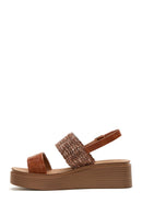 Women's Tan Thick Soled Sandals | Derimod