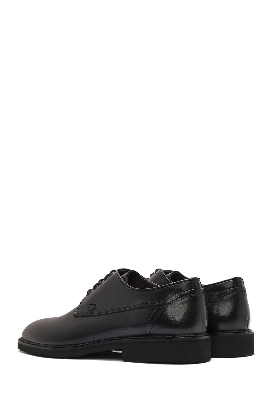 
Men's Black Lace-Up Leather Classic Shoes
