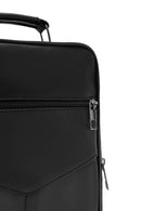 Men's Black Leather Handbag | Derimod