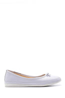 Women's Bow Leather Ballerinas | Derimod