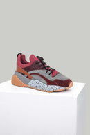 Claret Red Women's Leather Sports Shoes | Derimod