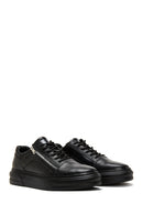 Men's Leather Zipper Sneaker | Derimod