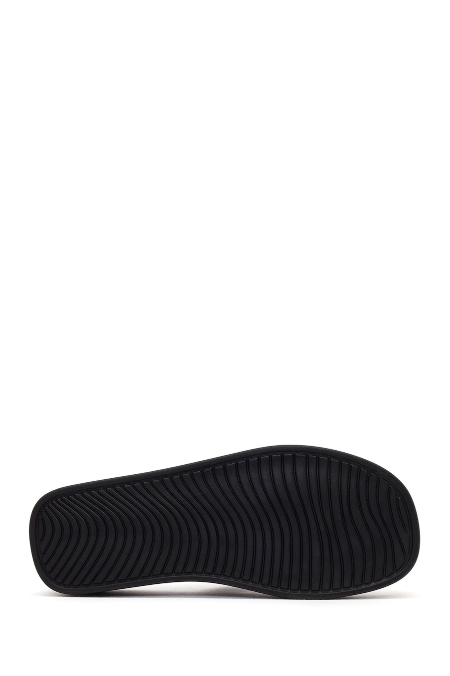 Women's Black Thick Soled Slippers