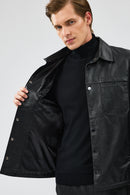 Enzo Men's Black Coat | Derimod