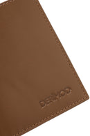 Men's Tan Leather Card Holder | Derimod