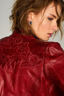 Diana-2 Women's Leather Jacket | Derimod