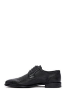 Men's Black Leather Printed Classic Shoes | Derimod