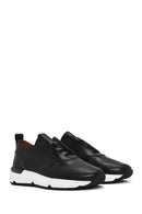 Men's Black Lace-up Leather Sneaker | Derimod