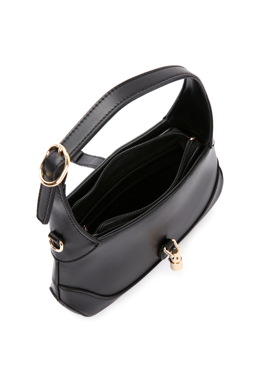 Women's Black Long Strap Shoulder Bag