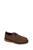 Male Brown Lace-up Nubuck Leather Casual Shoes | Derimod