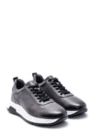 Men's Leather Printed Sneaker | Derimod