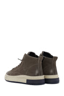 Men's Mink Zippered Nubuck Leather Sports Boots | Derimod