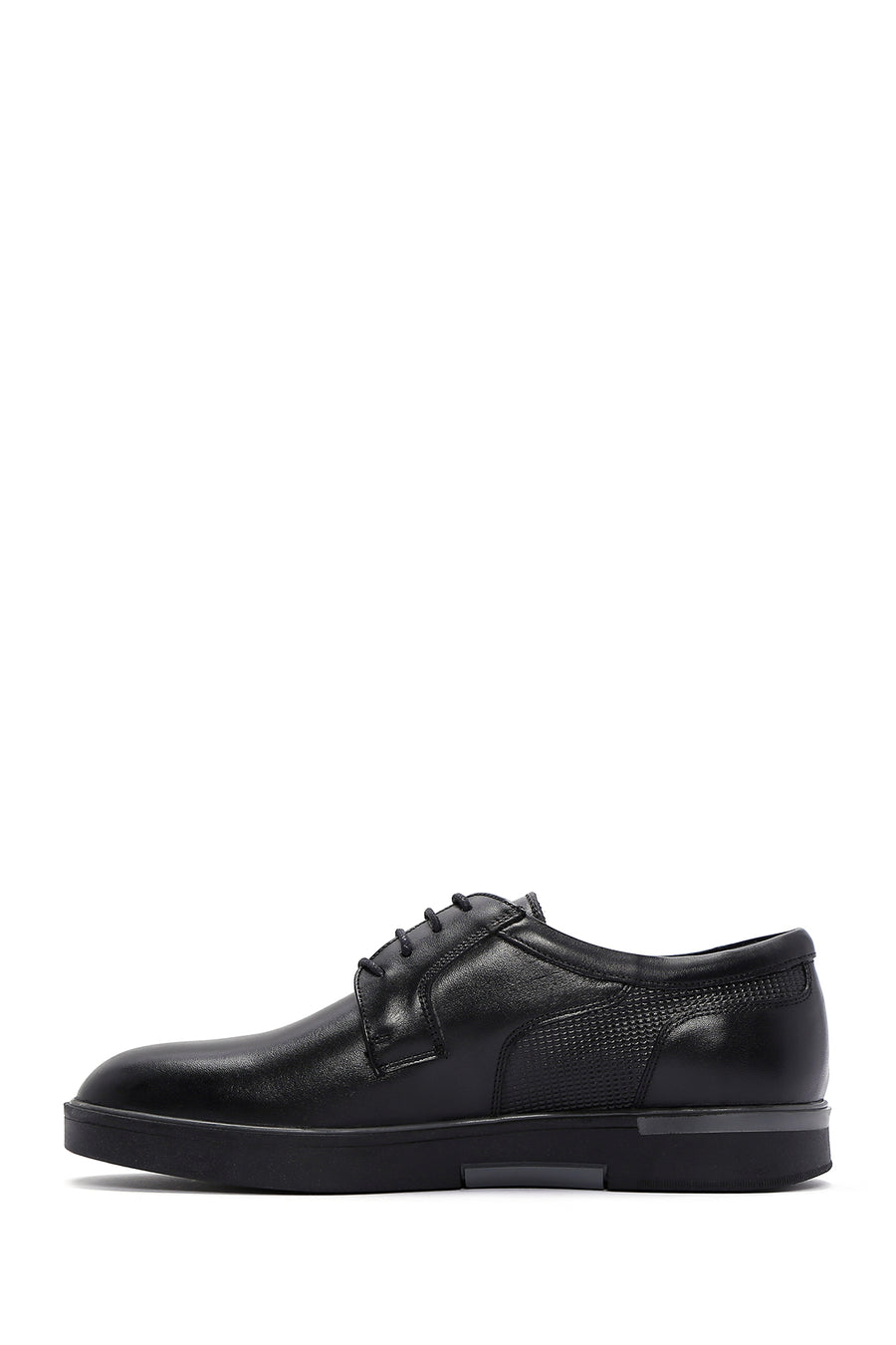 Men's Black Leather Casual Shoes