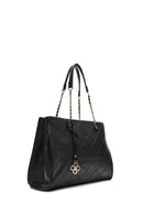 Women's Black Long Strap Printed Shoulder Bag | Derimod