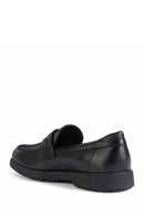 Geox Men's Black Spherica Ec11 Leather Loafer | Derimod