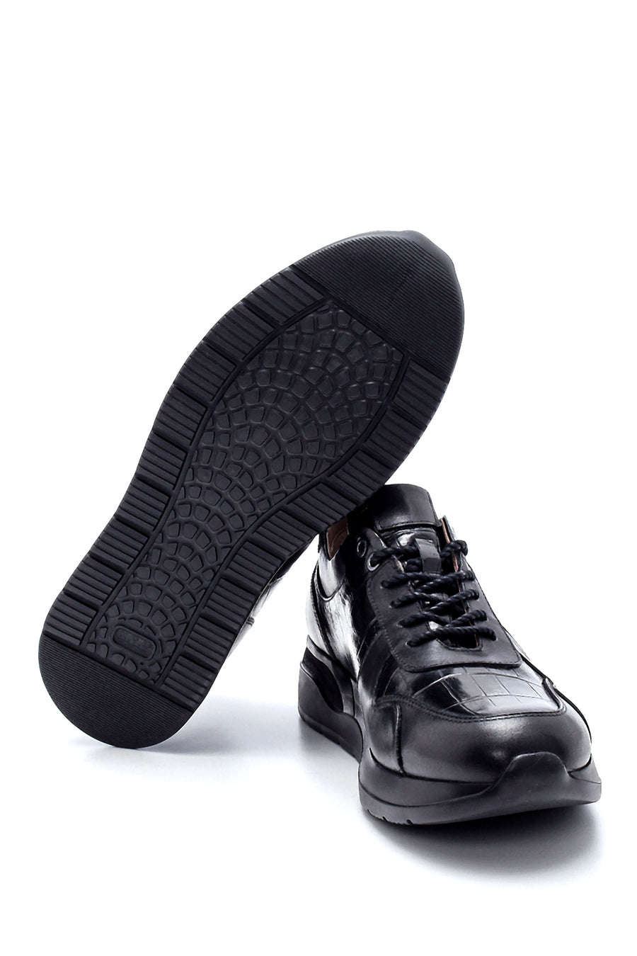 Men's Leather Crocodile Patterned Sneaker