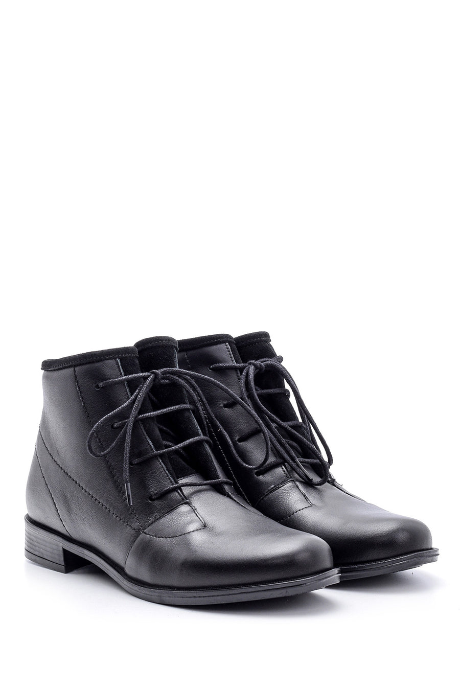 Women's Lace-Up Leather Boots