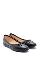 Women's Bow Leather Ballerinas | Derimod