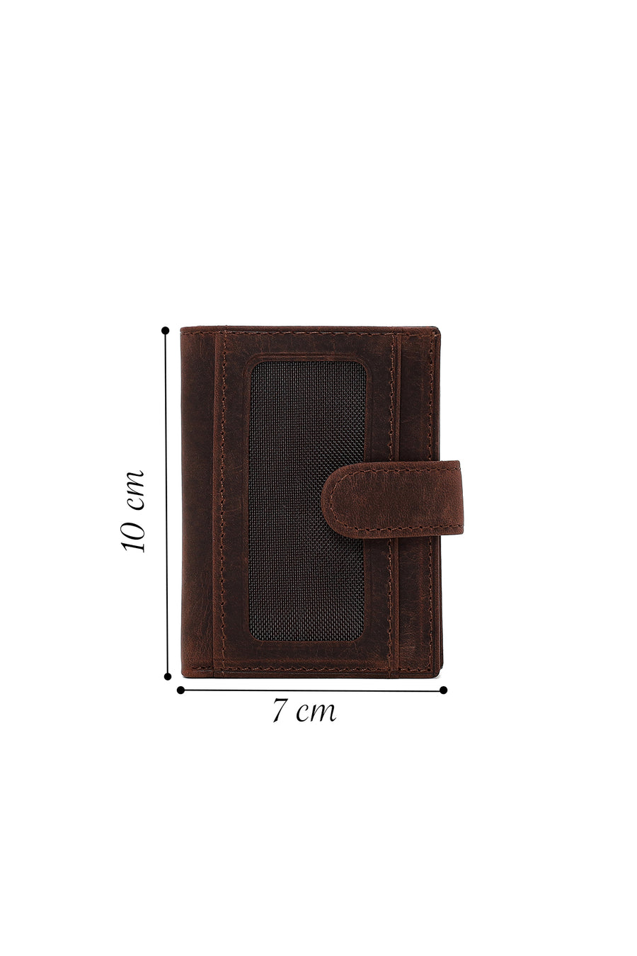 Male Brown Leather Card Holder