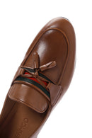 Men's Brown Leather Tasseled Classic Loafer | Derimod