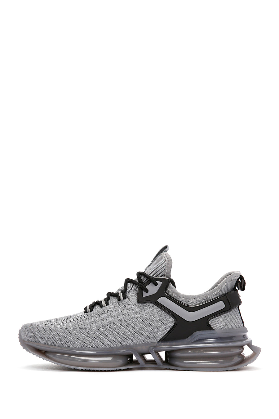 Derimod Zero Men's Gray Lace-Up Thick Soled Fabric Sneaker