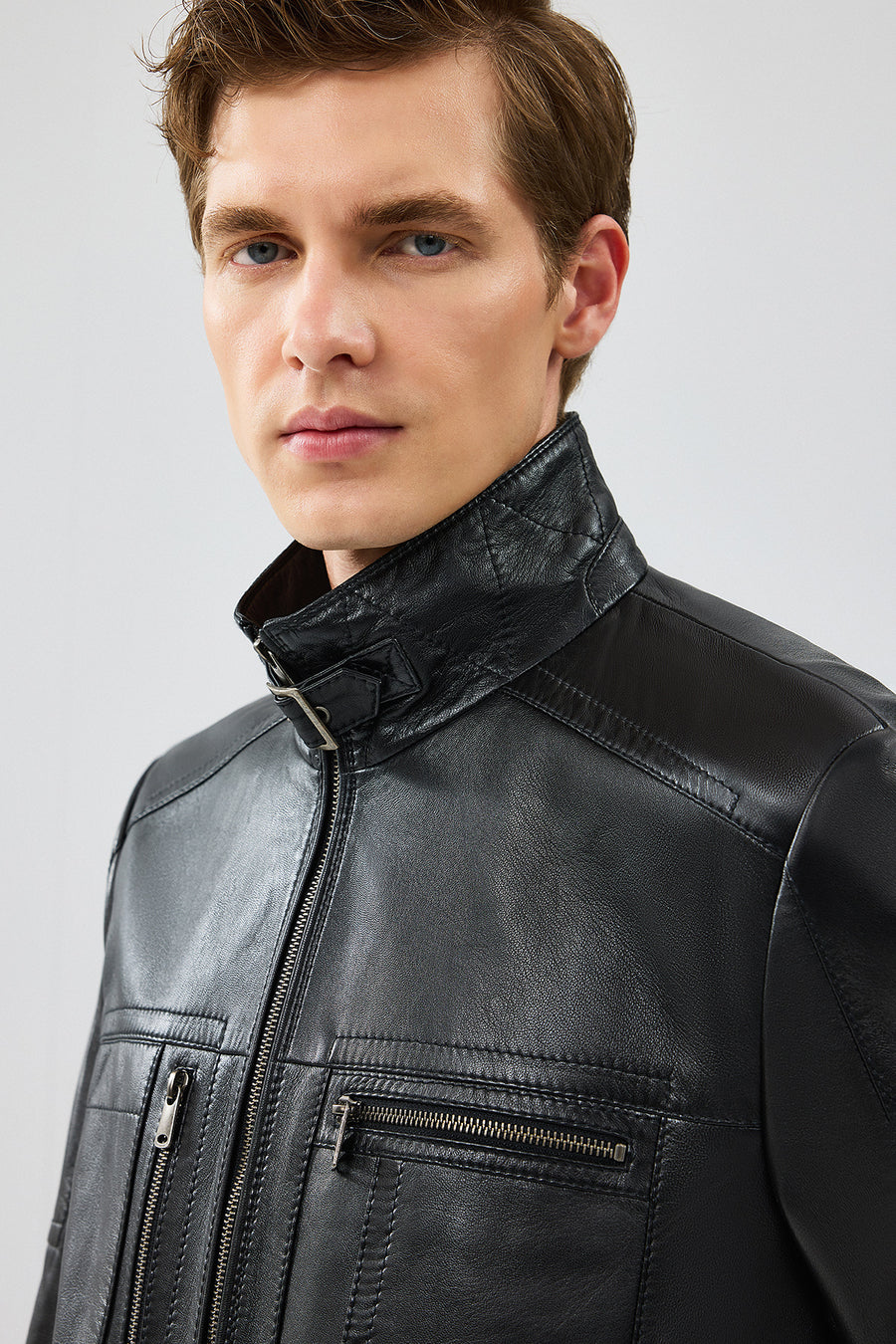 
Muller-X Men's Black Leather Jacket
