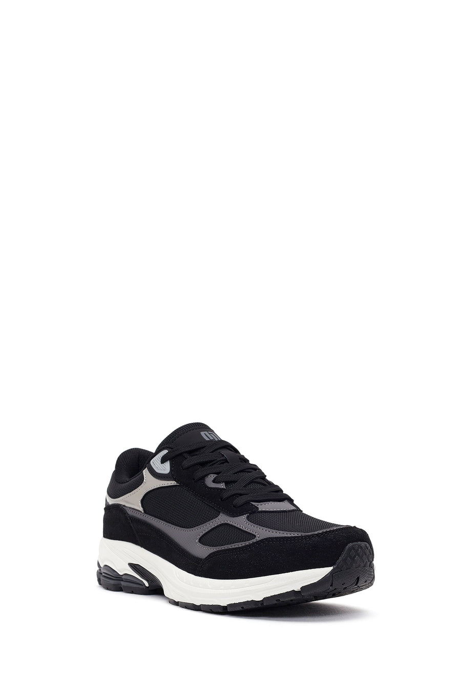 Male Black Thick-Soled Lace-Up Sneaker
