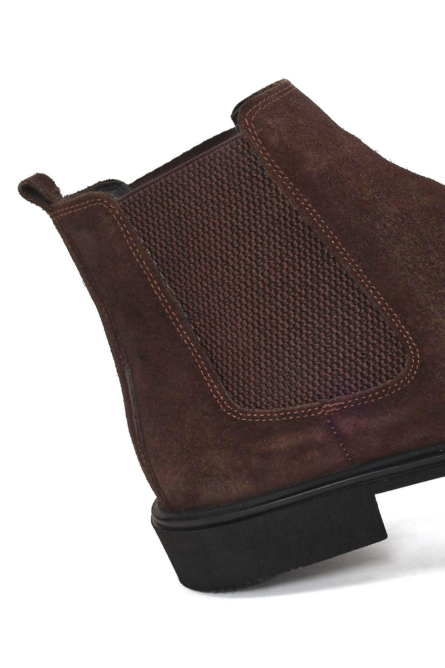 Male Brown Suede Chelsea Boots