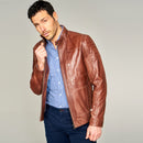 Logan Men's Leather Jacket | Derimod