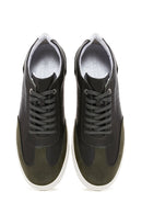 Men's Khaki Leather Sneaker | Derimod