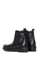 Women's Black Leather Casual Chelsea Boots | Derimod