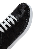 Women's Black Laced Thick Soled Shoes | Derimod