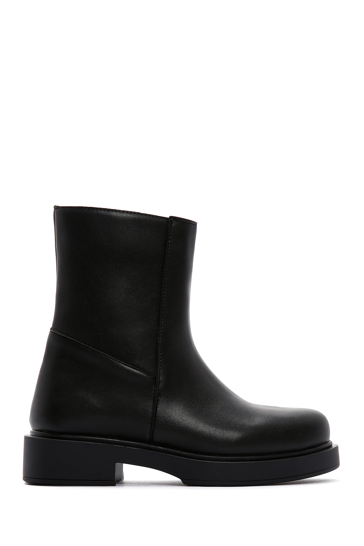 Women's Black Zippered Casual Boots 23WFE201218 | Derimod