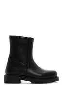 Women's Black Zippered Casual Boots | Derimod