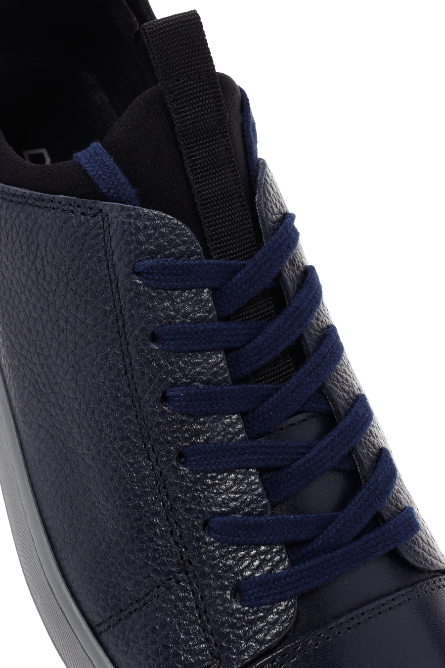 Erkek Lacivert Deri Sneaker