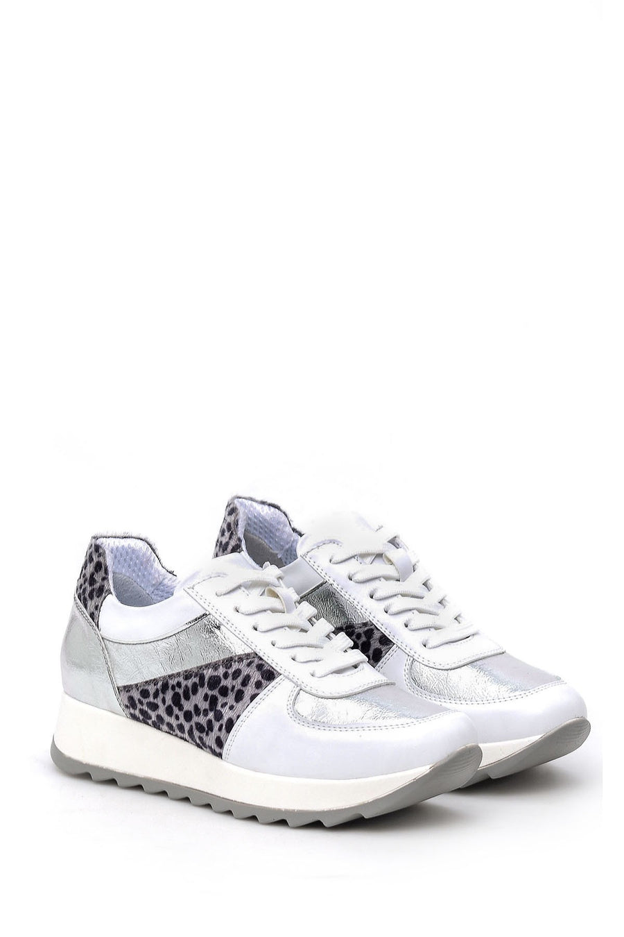 Kadın Leopar Detaylı Sneaker