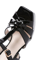 Women's Black Platform Heeled Ankle Strap Sandals | Derimod