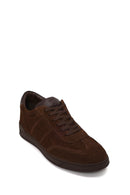 Male Brown Lace-Up Suede Leather Sneaker | Derimod
