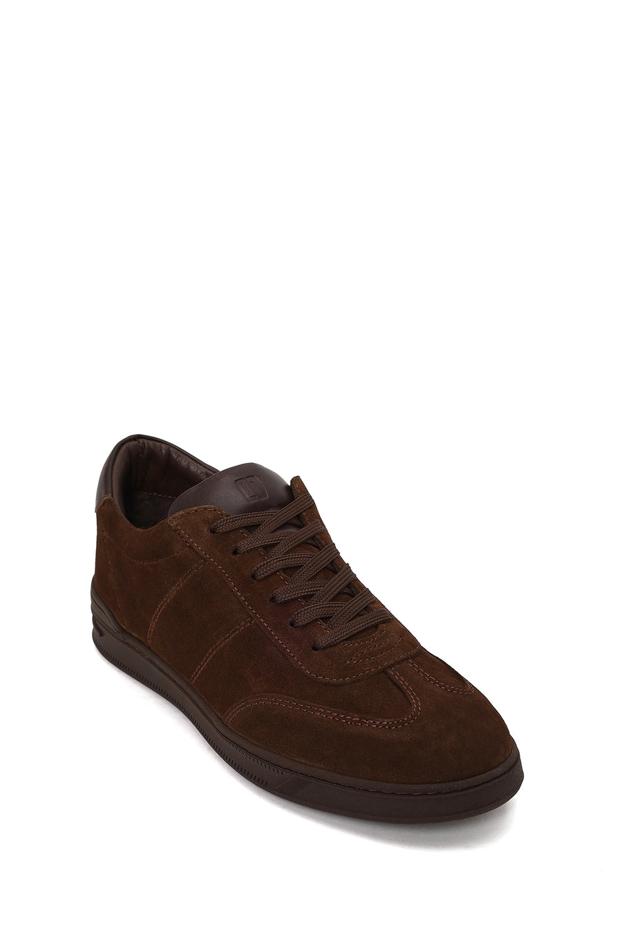 Male Brown Lace-Up Suede Leather Sneaker