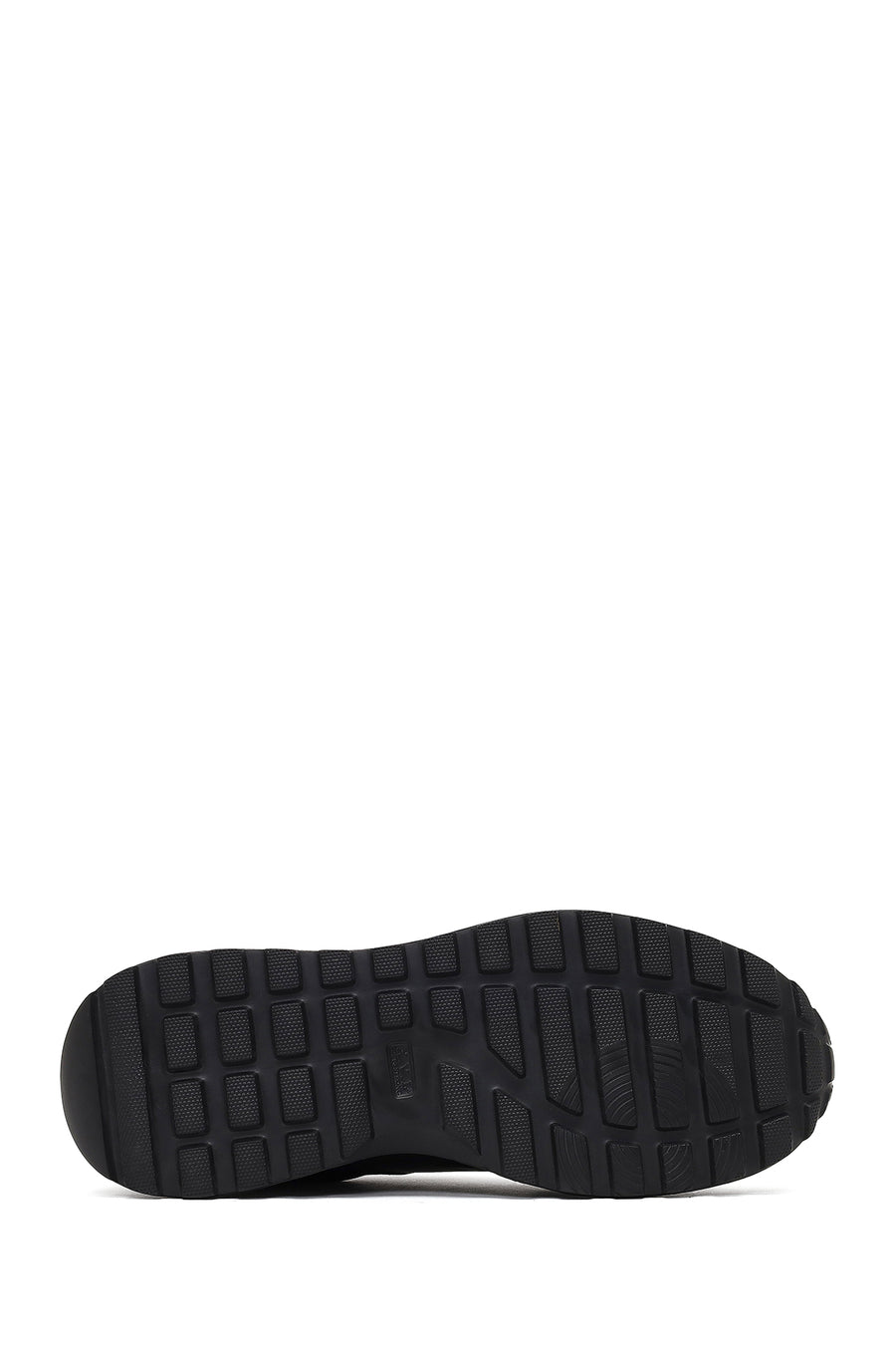 Men's Black Lace-Up Leather Sneaker