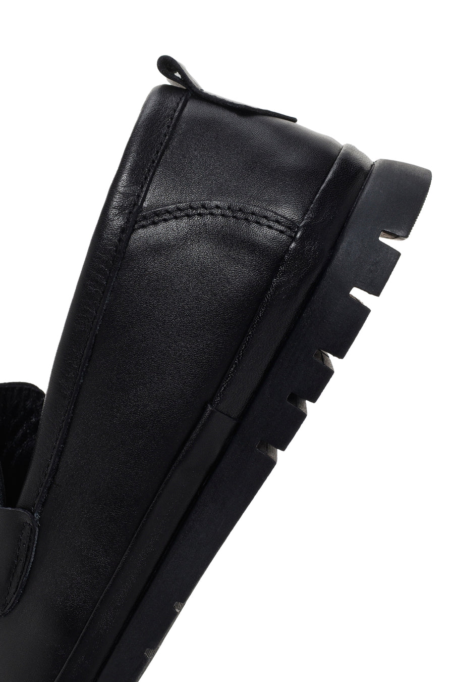Men's Black Leather Casual Loafer