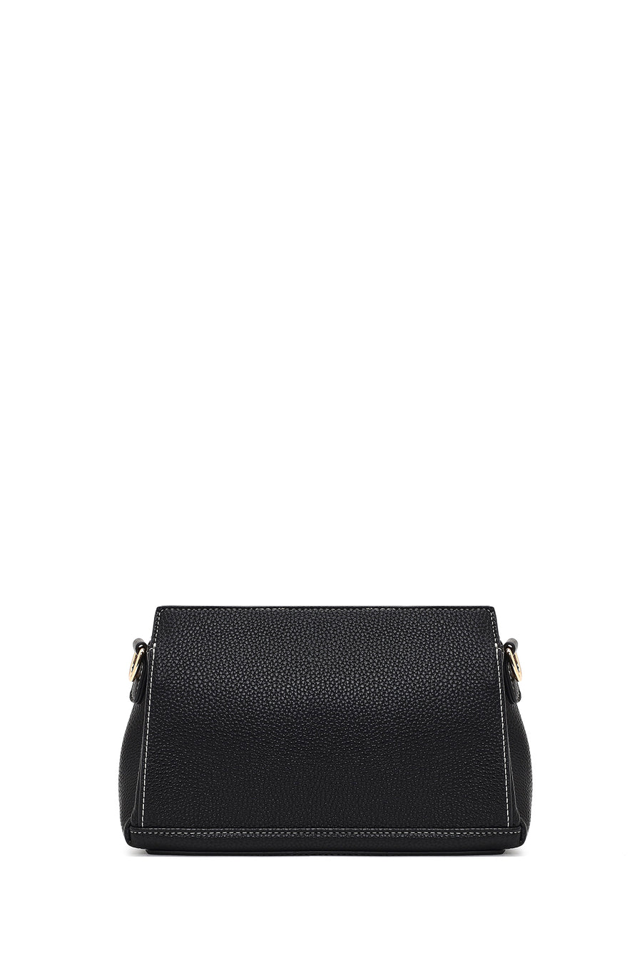 Woman Black Long-Strap Crossbody Bag