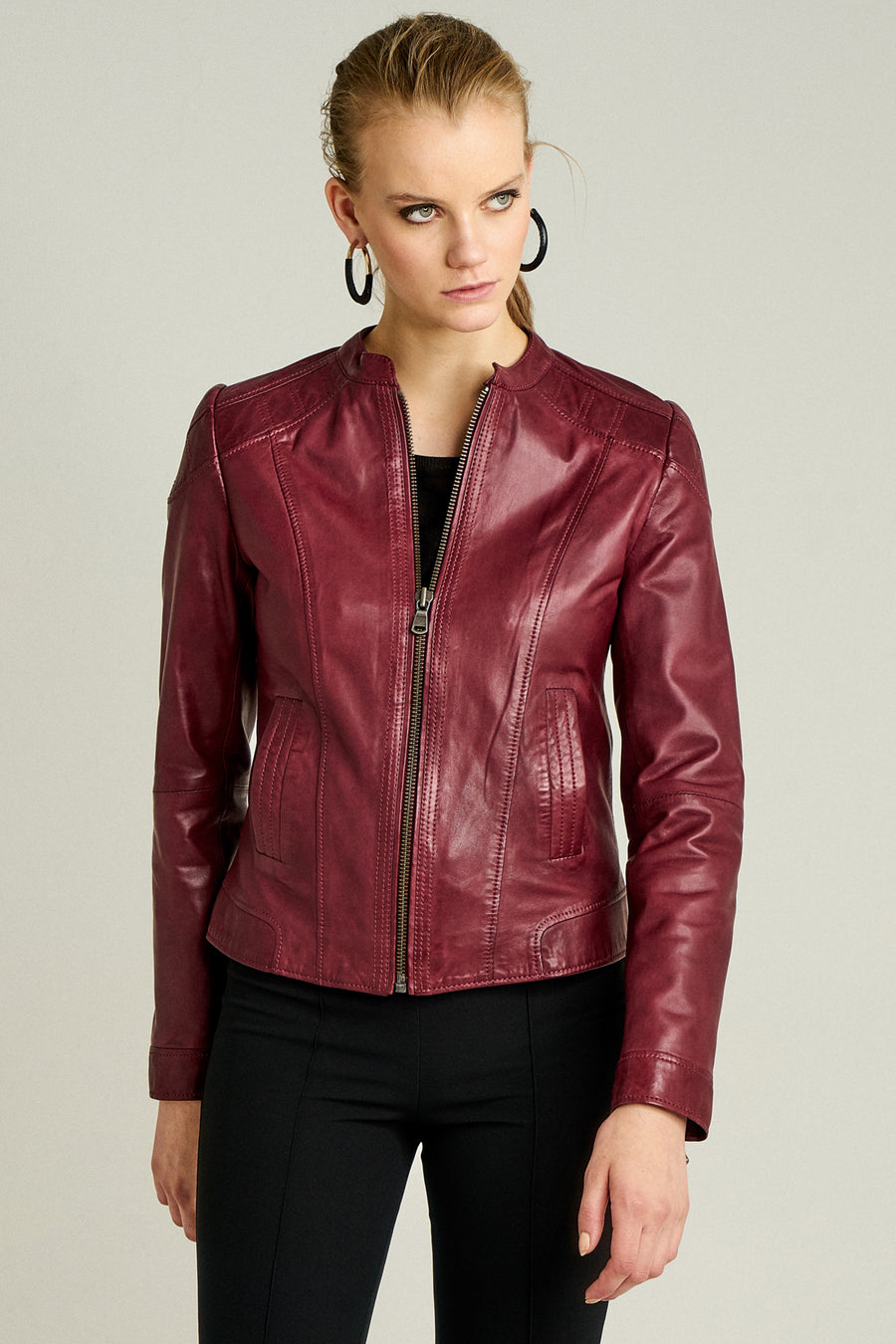 Glam Kadın Deri Ceket 18SGM527251 | Derimod