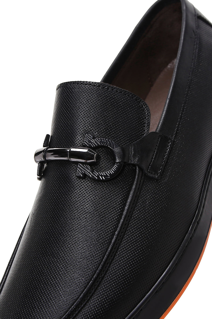 Men's Black Leather Casual Loafer