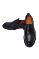 Erkek Siyah Deri Casual Loafer | Derimod