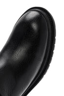 Women's Black Buckle Detailed Leather Boots | Derimod